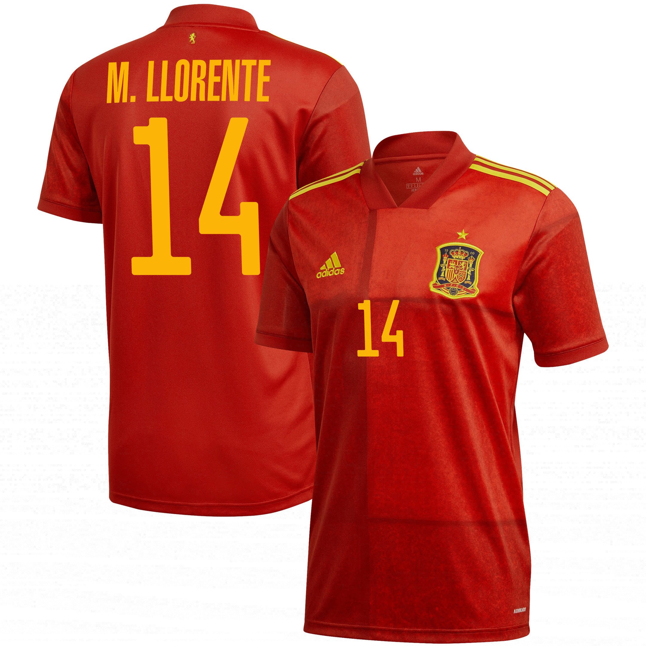 Spain National Team 2022 Qatar World Cup Marcos Llorente #14 Red Home Men Jersey