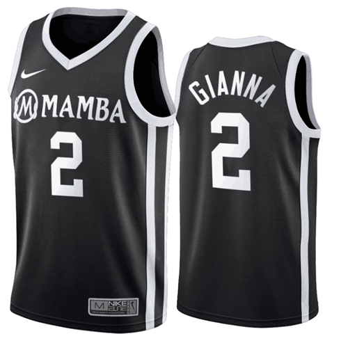 NBA Lakers 2 Gianna Bryant “Mamba” Black Stitched Men Jersey