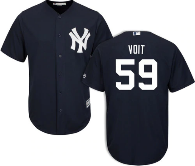 Luke Voit New York Yankees Navy Jersey by Majestic