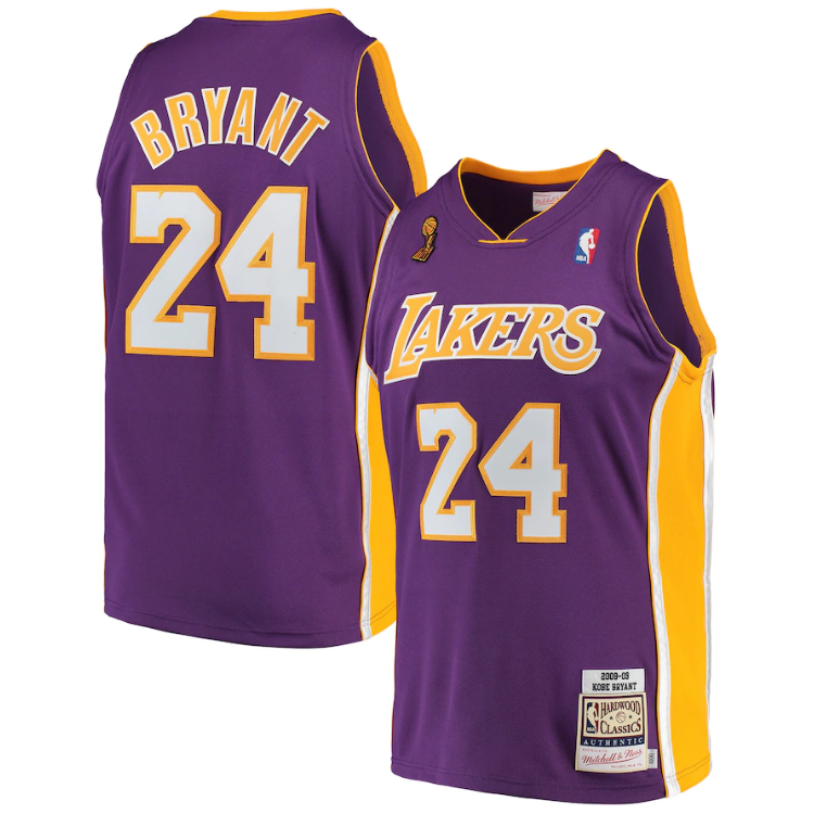 Kobe Bryant Los Angeles Lakers Mitchell & Ness 2008-09 Hardwood Classics Authentic Jersey – Purple