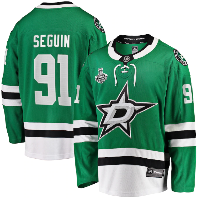 Men's Dallas Stars Tyler Seguin Fanatics Branded Green 2020 Stanley Cup Final Bound Home Player Breakaway Jersey