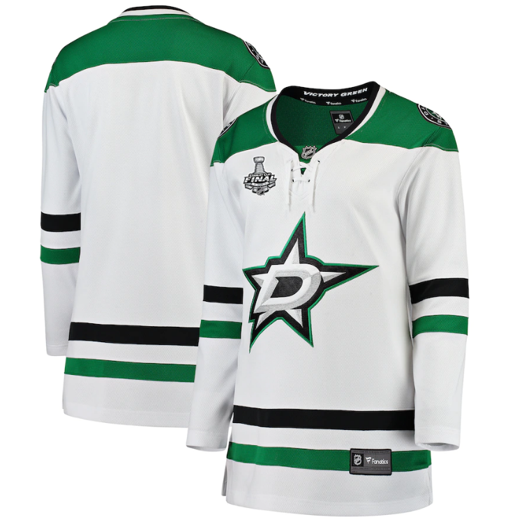 Women's Dallas Stars Fanatics Branded White 2020 Stanley Cup Final Bound Away Breakaway Jersey