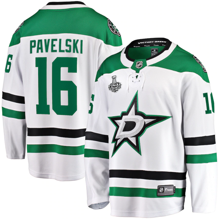 Men's Dallas Stars Joe Pavelski Fanatics Branded White 2020 Stanley Cup Final Bound Away Player Breakaway Jersey