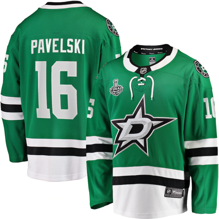 Men's Dallas Stars Joe Pavelski Fanatics Branded Green 2020 Stanley Cup Final Bound Home Player Breakaway Jersey