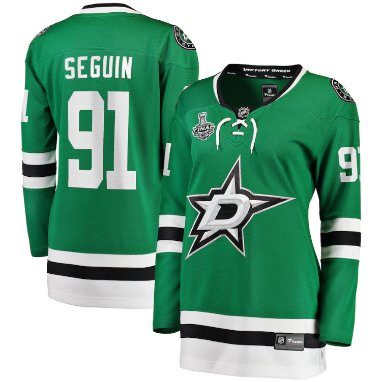 Women's Dallas Stars Tyler Seguin Fanatics Branded Green 2020 Stanley Cup Final Bound Home Player Breakaway Jersey