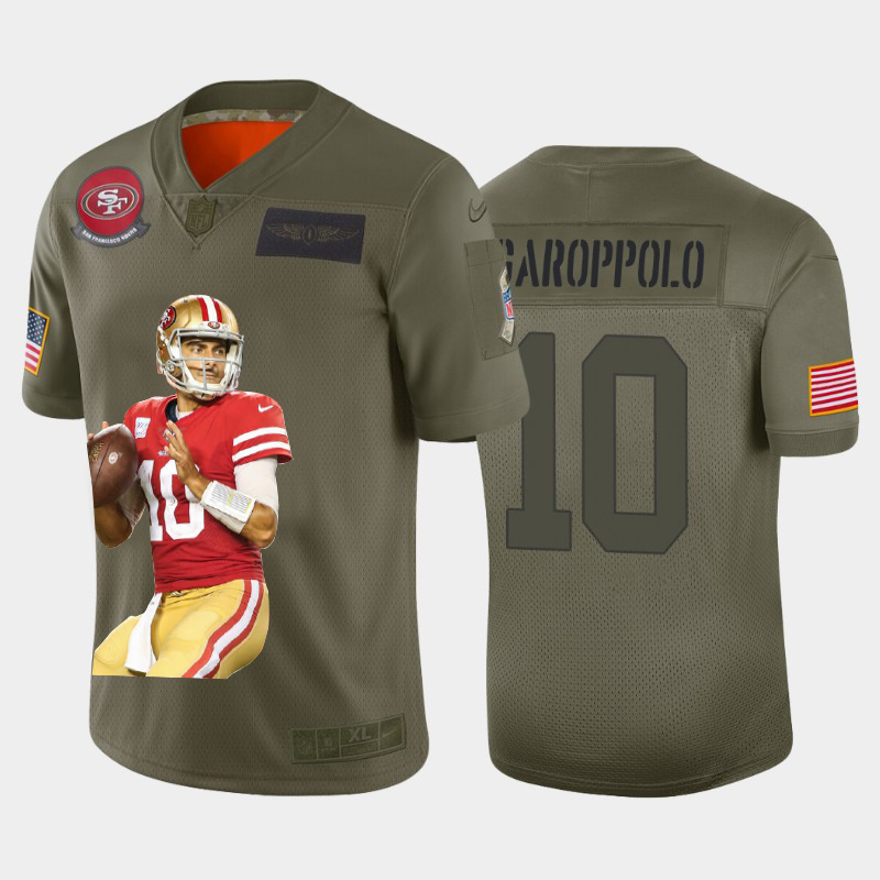 San Francisco 49ers #10 Jimmy Garoppolo Nike Team Hero 1 Vapor Limited NFL Jersey Camo