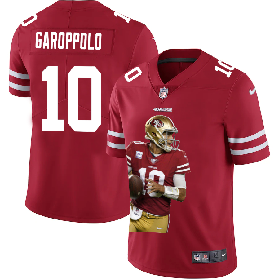 San Francisco 49ers #10 Jimmy Garoppolo Nike Team Hero 4 Vapor Limited NFL Jersey Red