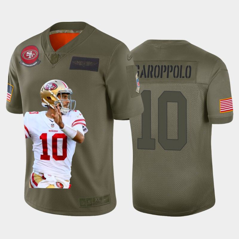 San Francisco 49ers #10 Jimmy Garoppolo Nike Team Hero 3 Vapor Limited NFL Jersey Camo