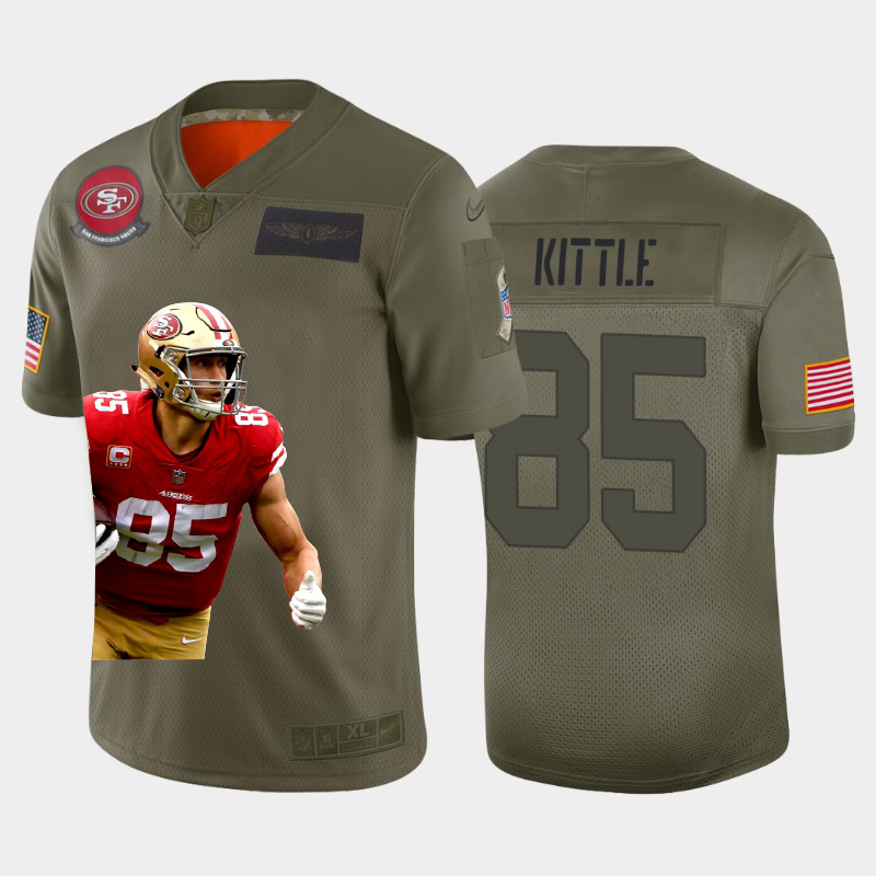 San Francisco 49ers #85 George Kittle Nike Team Hero 1 Vapor Limited NFL Jersey Camo