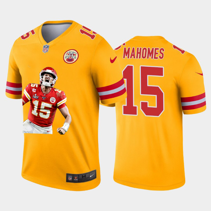 Kansas City Chiefs #15 Patrick Mahomes Nike Team Hero 2 Vapor Limited NFL Jersey Yellow