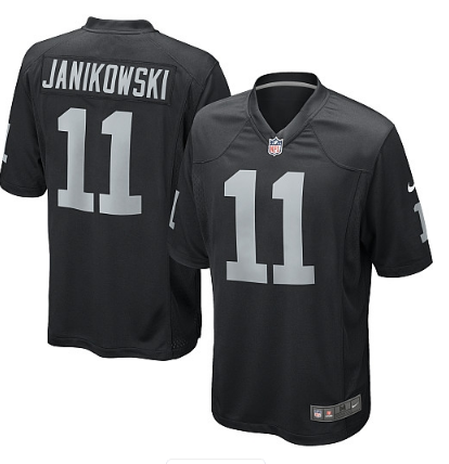 Youth Nike Oakland Raiders 11 Sebastian Janikowski Limited Black Team Color NFL Jersey