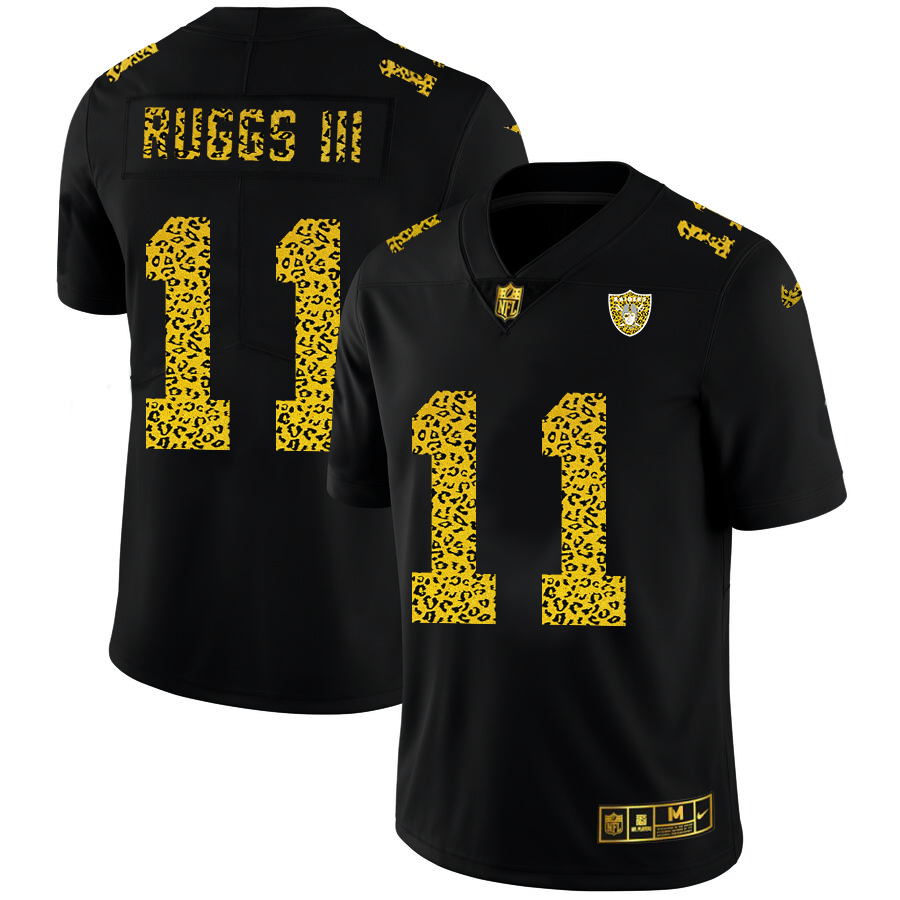 Las Vegas Raiders #11 Henry Ruggs III Men's Nike Leopard Fashion Vapor Limited NFL Jersey Black