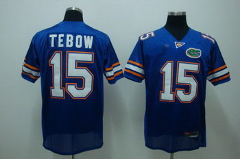 Florida Gators 15 TEBOW blue NCAA Jerseys