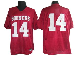 Oklahoma Sooners 14 Sam Bradford Red Football NCAA Jerseys