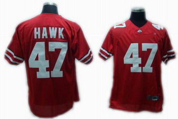 Ohio State Buckeyes 47 HAWK RED NCAA Jerseys