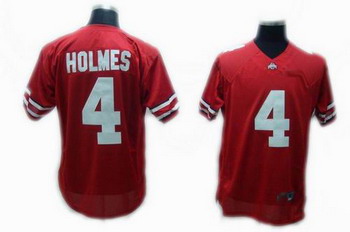 Ohio State Buckeyes 4 HOLMES RED NCAA Jerseys