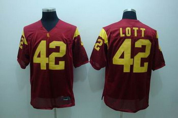 USC Trojans 42 LOTT red NCAA Jerseys