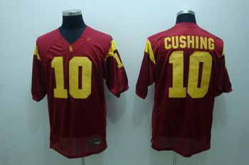 USC Trojans 10 Cushing Red NCAA Jerseys