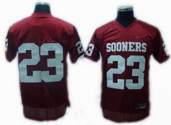 Oklahoma Sooners 23 RED NCAA Jerseys