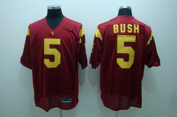 USC Trojans 5 Reggie Bush RED NCAA Jerseys