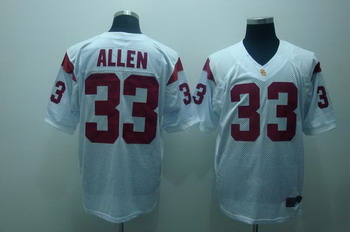 USC Trojans 33 allen white NCAA Jerseys