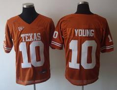 Texas Longhorns 10 Vince Young DK Orange NCAA Jerseys