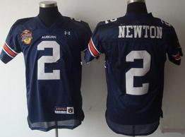 2011 BCS Champions Patch Auburn Tigers 2 Cameron Newton Navy Blue NCAA Jerseys