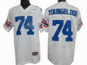 Florida Gators 74 Youngblood Tackle Twill 100 Year White NCAA Jerseys