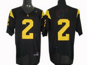 USC Trojans 2 Mays Black NCAA Jerseys