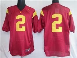 USC Trojans 2 Taylor Mays Red Football NCAA Jerseys