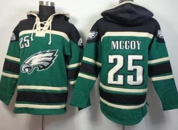 Philadelphia Eagles #25 LeSean McCoy Midnight Green Sawyer Hooded Sweatshirt NFL Hoodie