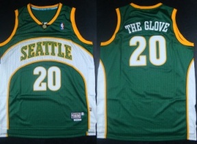 Seattle SuperSonics #20 Gary PaytonThe Glove Green Mitchell And Ness Stitched NBA Jersey