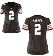 Women Nike Cleveland Browns #2 Johnny Manziel Brown NFL Jerseys