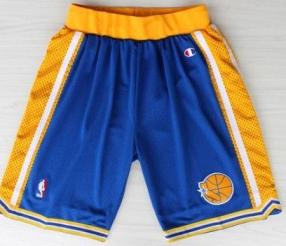 Golden State Warriors Blue Hardwood Classics Revolution 30 NBA Shorts