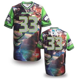 Nike Seattle Seahawks #33 Christine Michael Fanatical Version NFL Jerseys (2)