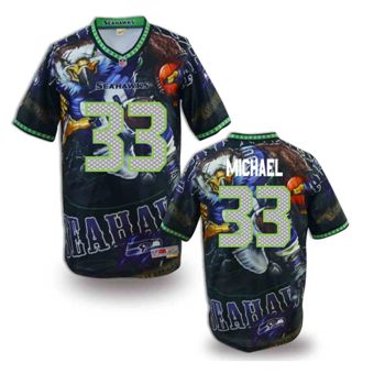 Nike Seattle Seahawks #33 Christine Michael Fanatical Version NFL Jerseys (12)