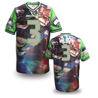 Nike Seattle Seahawks #3 Russell Wilson Fanatical Version NFL Jerseys (2)