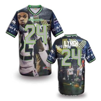 Nike Seattle Seahawks 24 Marshawn Lynch Fanatical Version NFL Jerseys (9)