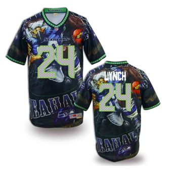 Nike Seattle Seahawks 24 Marshawn Lynch Fanatical Version NFL Jerseys (12)