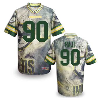 Nike Green Bay Packers #90 B.J. Raji Fanatical Version NFL Jerseys (7)