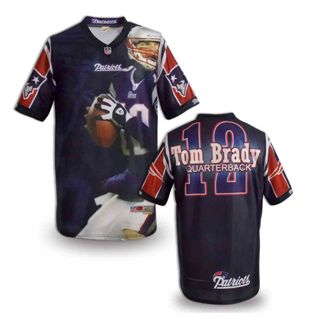 Nike New England Patriots Blank Fanatical Version NFL Jerseys-006