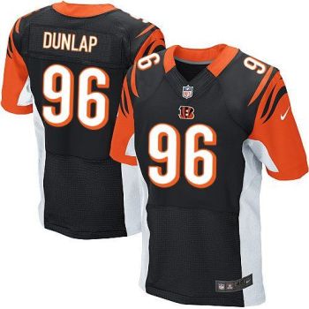 Nike Bengals #96 Carlos Dunlap Black Team Color Men's NFL Elite Jersey