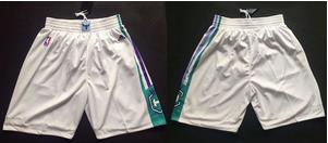 Charlotte Hornets White NBA Shorts