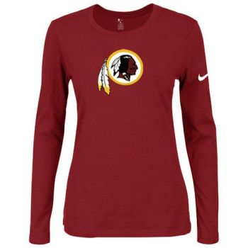 Women's Nike Washington Redskins Of The City Long Sleeve Tri-Blend NFL T-Shirt Red