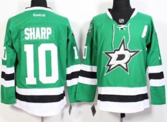 Dallas Stars #10 Patrick Sharp Green Stitched NHL Jersey