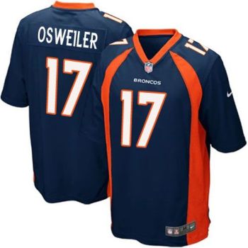 Youth Nike Broncos #17 Brock Osweiler Blue Alternate Stitched NFL New Elite Jersey