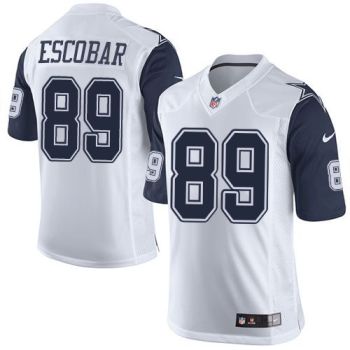 Nike Dallas Cowboys #89 Gavin Escobar White Men's Stitched NFL Rush Jersey