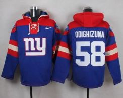 Nike New York Giants #58 Owa Odighizuwa Royal Blue Player Pullover NFL Hoodie