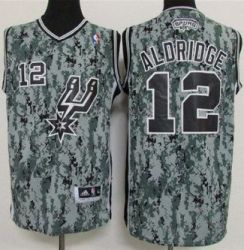 San Antonio Spurs #12 LaMarcus Aldridge Camo Stitched NBA Jersey