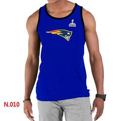 Mens New England Patriots Super Bowl XLIX Sideline Legend Authentic Logo men Tank Top Blue 2